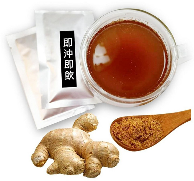 CookieTree 黑糖老薑茶 即沖即飲 暖心飲品, 1個, 台灣製-黑糖老薑茶小包裝(15gx5入)