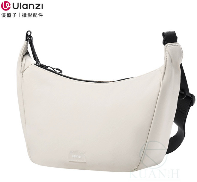 Ulanzi HMN1 半月斜背包 6L 相機包, 1個, B160淺灰色, 淺灰色