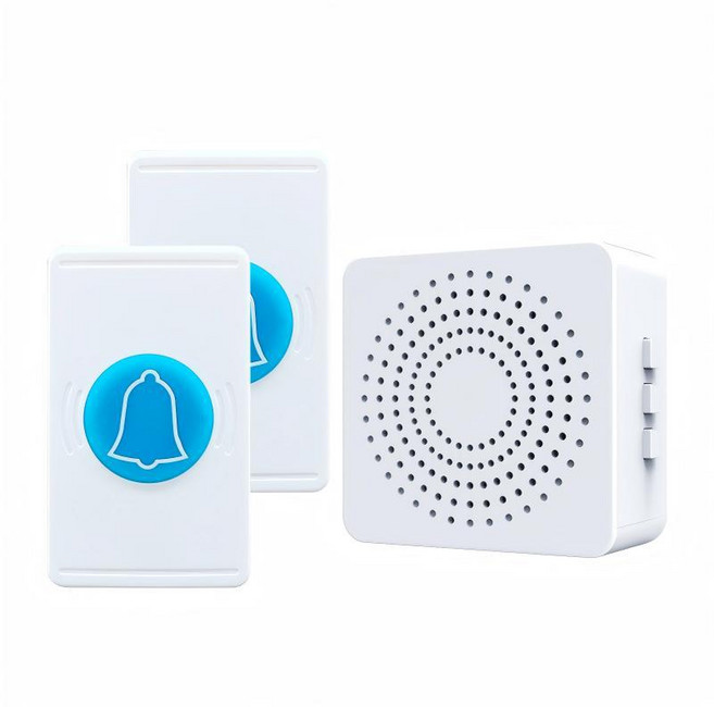 智慧無線門鈴 USB供電, 二個按鈴 一個響鈴, 1個