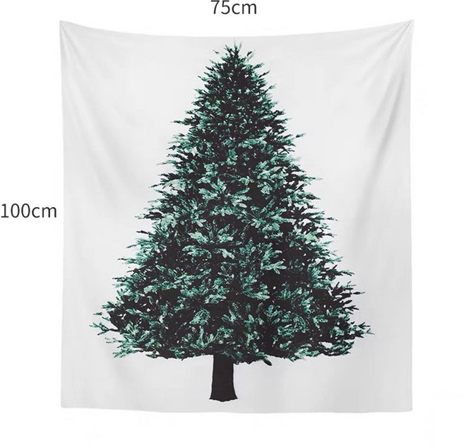 Good Lab 聖誕樹掛布 牆面裝飾 聖誕節佈置 75x100cm, 1個, A聖誕掛布 75x100(D0077)