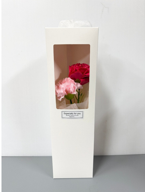 康乃馨花束【成品】母親節花束 單支花束 母親節禮物, 康乃馨花束【成品】款式三.紅粉