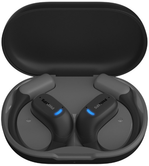 PHILIPS 飛利浦 OPENGO PRO TAA6709 氣傳導耳機 藍牙5.4耳掛式運動耳機【一年保固】, 暗影灰
