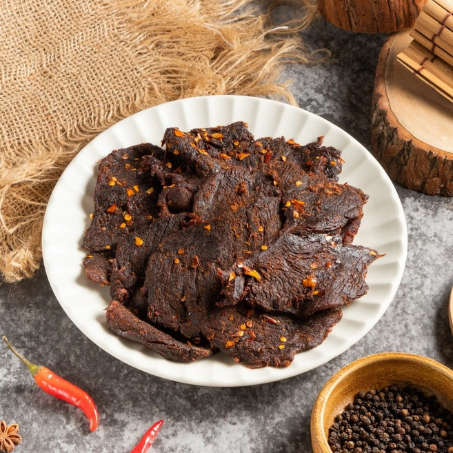 台南佳里 泰興肉脯 牛肉乾 蔥燒牛肉角, 1個, 五香牛肉乾, 1kg
