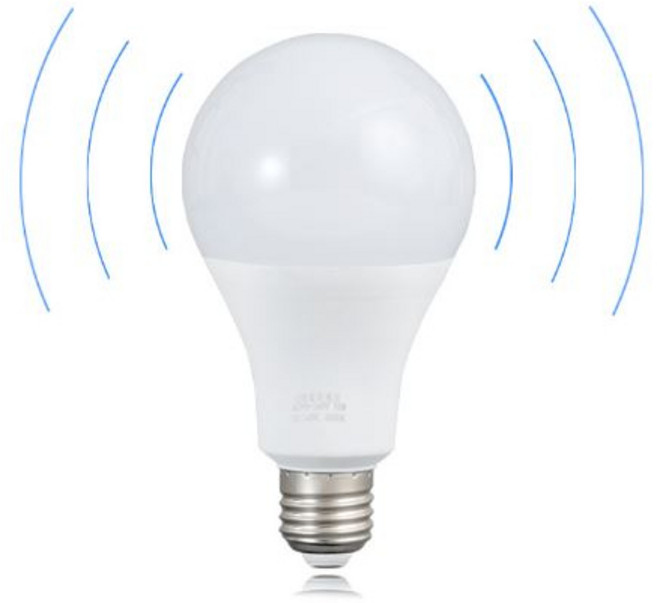 LED燈泡 人體感應紅外線感應燈 12W E27 樓梯走道燈, 1個, 白光, 雷達全天候