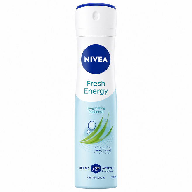 妮維雅 清新活力止汗爽身噴霧, 1個, 150ml