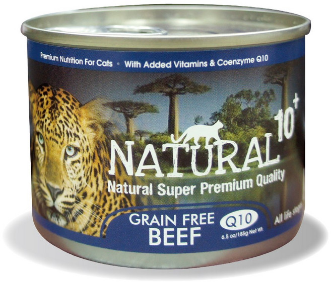 NATURAL10+ 原野無穀機能 貓主食罐, 185g, 1個, 草原牛肉