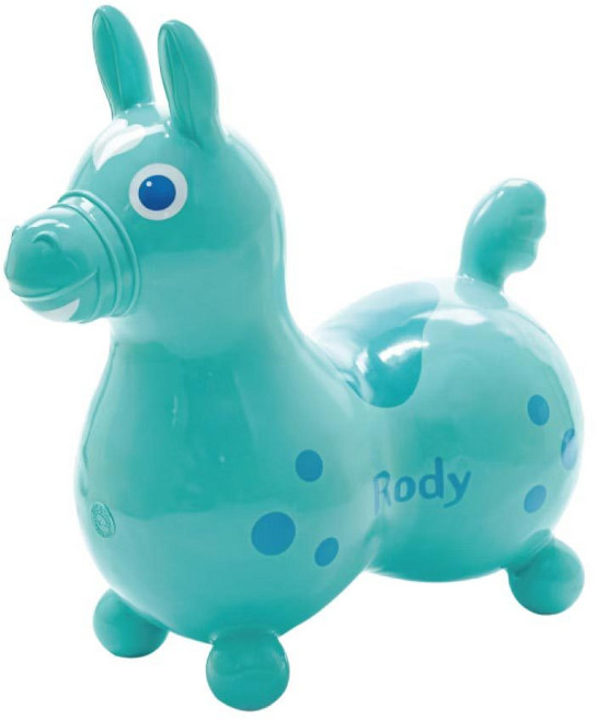 Rody 跳跳馬 騎乘玩具, 粉藍, 1個