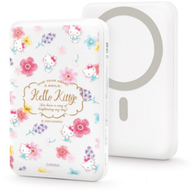 GARMMA Hello Kitty 磁吸無線行動電源 花花公主, 漫步花叢