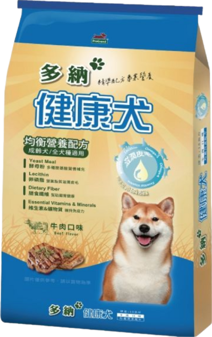 【均衡營養配方】多納Donna 健康犬 15kg 牛肉/雞肉口味 狗飼料, 1個, 牛肉