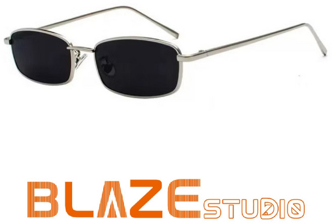 BLAZE 老錢風眼鏡 復古金屬鏡框 透明鏡片