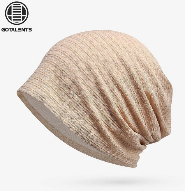 good 睡帽純棉薄款男女同款光頭晚上睡覺帽月子老年人睡眠專用