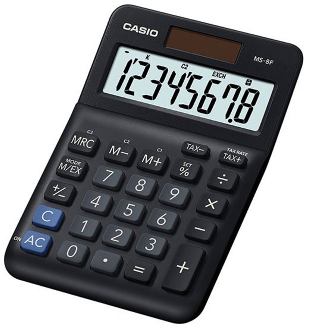 CASIO 卡西歐 MS-8F 計算機 大型顯示幕 8位數 獨立記憶體 含稅可開三聯, 1個