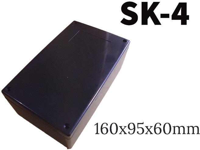 SK-4 萬用盒 ABS 尺寸 160x95x60mm 黑色, 1個