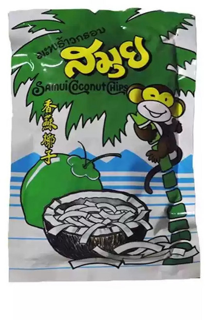 泰國椰子片 椰子乾 椰片 椰乾 椰子脆片 椰子餅乾 香酥脆 40g, 1個, 1包