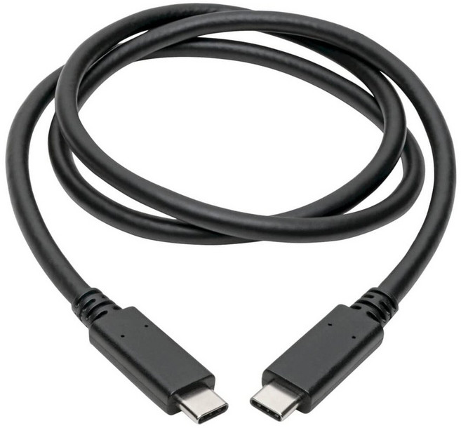 Dell 戴爾 Type-c to Type-c 100W PD 快充傳輸線, 黑色, 1個, 100cm