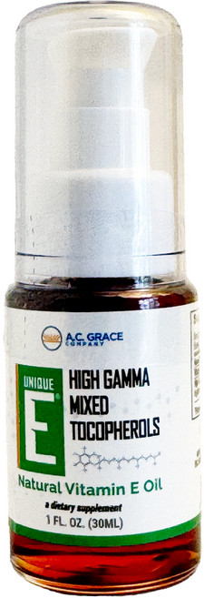 UNIQUE E 高γ混合生育酚天然維他命E油, 1個, 30ml