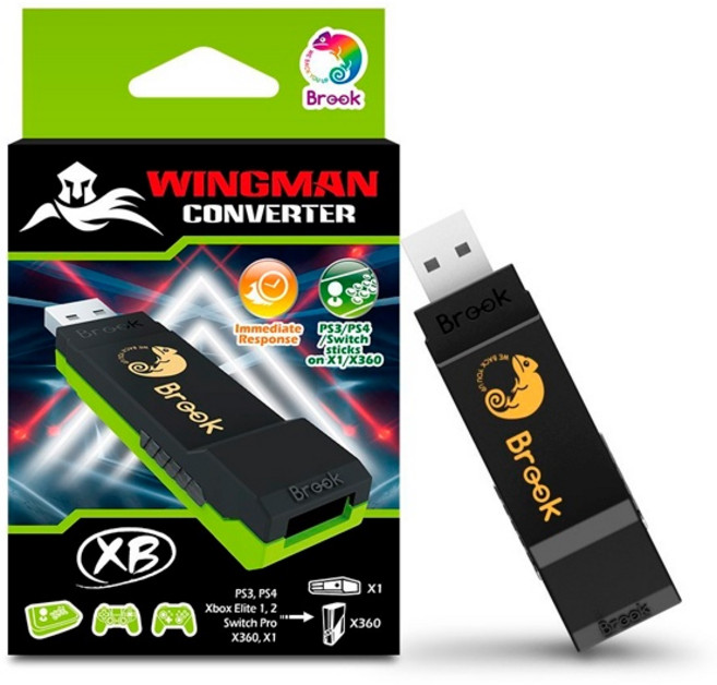Brook Wingman XB 轉換器 支援 PS3/PS4/NS Pro 搖桿轉接至 Xbox One/Xbox 360/Xbox Series X|S