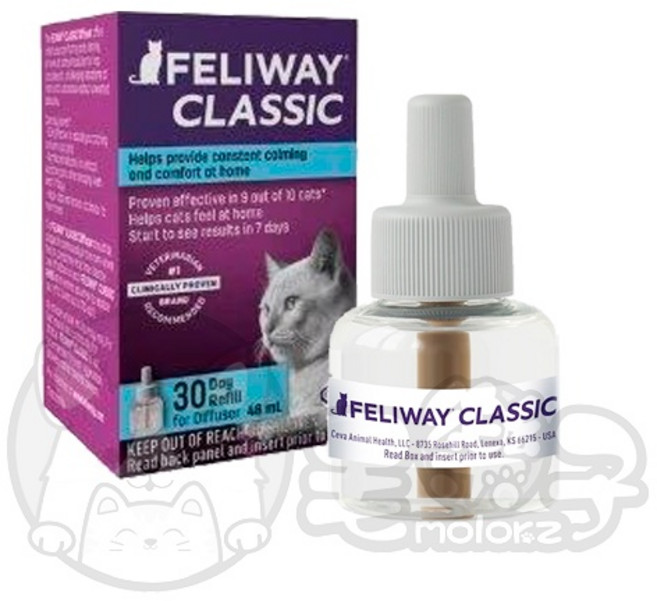 毛樂子寵物 FELIWAY 貓咪費洛蒙插電組 貓咪紓壓 法國原裝, 1個, 紫色補充瓶