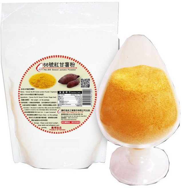 臺旺 66號紅甘薯粉 (500公克/袋), 500g, 1個