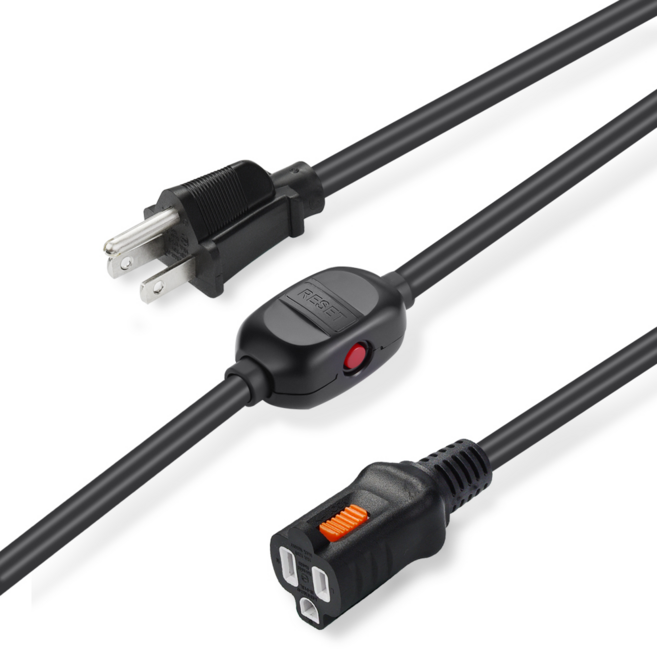 群加延長線 3P 安全鎖 一對一延長中繼線 過載自動斷電電源開關-TZ13L系列--迅睿生活, 1個, 3m, TZ13L030