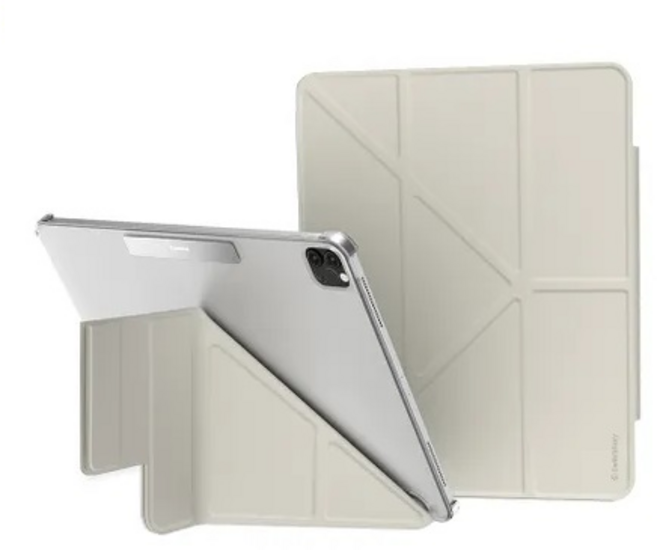 SwitchEasy魚骨牌 平板多角度折疊皮套 FOLIO系列 支架皮套 for iPad10 AIR4 5 6 m2 m4晶片 PRO 11吋 12.9吋, 星光白, 1個