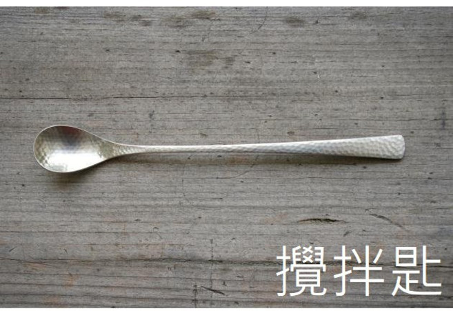 日本 燕三條 18-8不鏽鋼 和味 槌目入 霧面 攪拌匙, 1個, 不鏽鋼原色