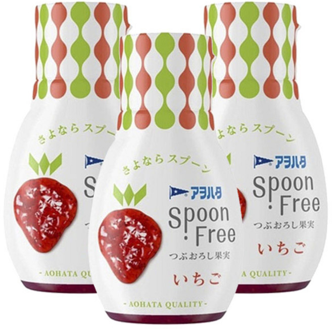 Aohata Spoon Free草莓果醬, 165g, 3瓶