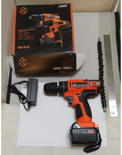 21V 鋰電震動衝擊電鑽 (充電電鑽/電動起子/電動工具), 1個, 哈博21V衝擊鑽單主機(不含電池充電器)