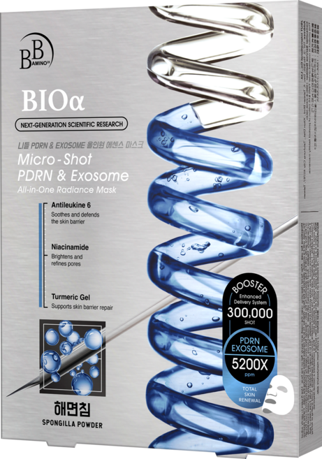 BB Amino 超微晶PDRN全方位水光精華面膜, 1組, 3入