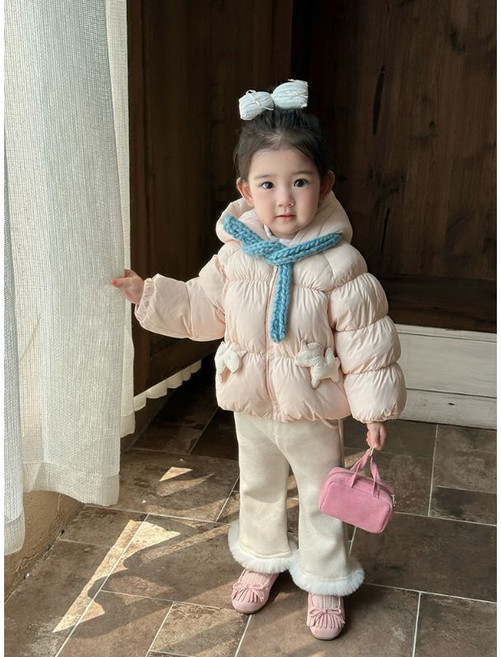 兒童羽絨服 冬季 女童寶寶 白鴨絨 羽絨外套