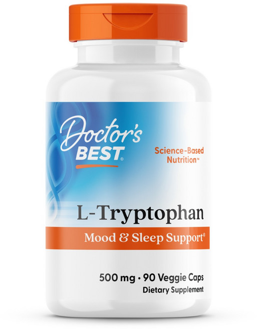 Doctor's BEST L色氨酸素食膠囊 500mg, 1罐, 90顆