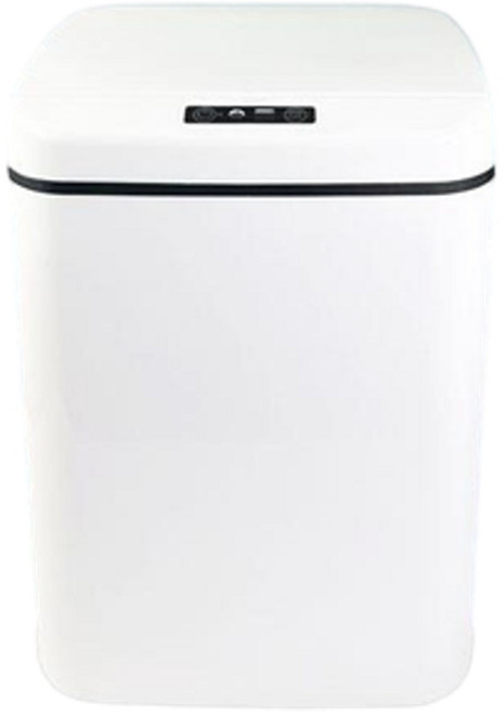感應垃圾桶 18L 智慧自動打包 藍光抑菌, 16L - 白配黑 - 電池款 四種模式