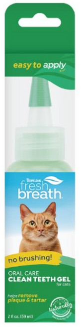 Fresh Breath 鮮呼吸 貓用潔牙凝膠 免刷牙 去除牙菌斑牙結石 59ml, 1個, 貓凝膠2oz*1罐