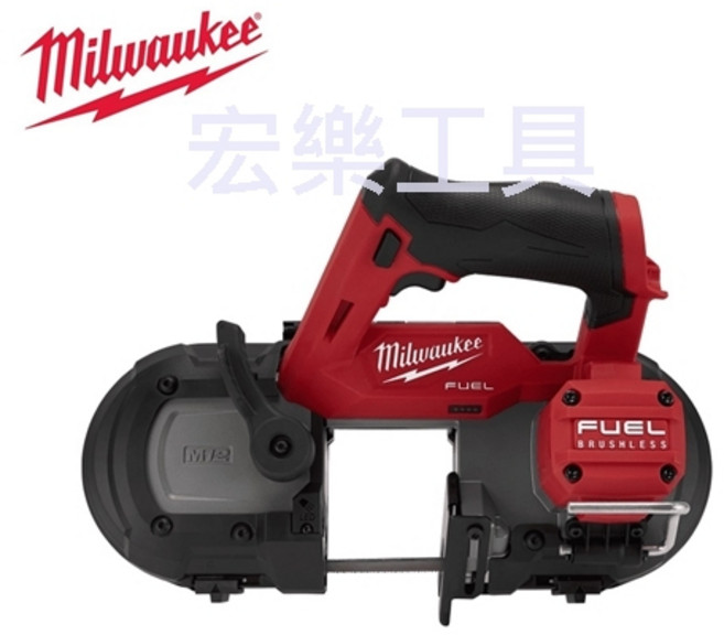 Milwaukee 美沃奇 12V鋰電無刷輕型帶鋸機 輕巧便攜 高效率切割, 1個, M12 FBS64-0C 空機+工具箱
