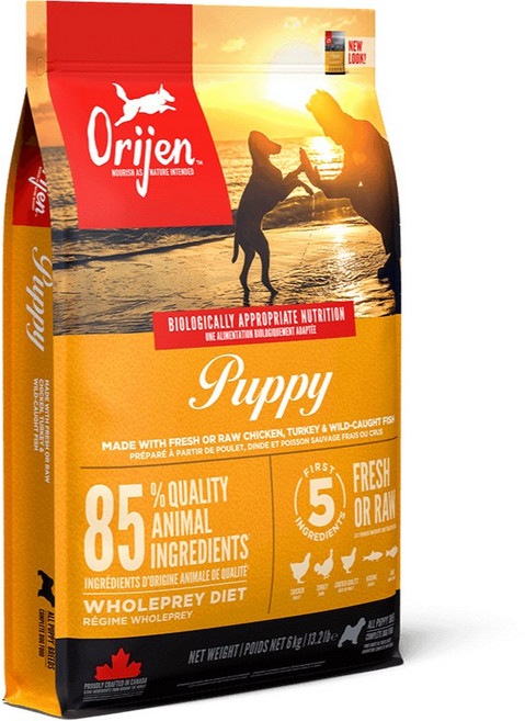 Orijen 歐睿健 6KG 無穀狗飼料 六種鮮魚, 1個, 6KG鮮雞幼犬