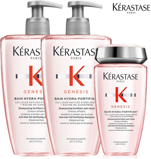 케라스타즈 제네시스 방 하이드라 포르띠피앙트 샴푸 1250ml (500ml X2 250ml X1), 1개, 1.25L