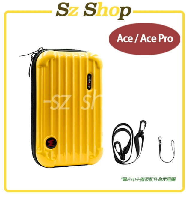 aMagisn Insta360 ACE PRO 2/PRO/ACE 硬殼收納包(可拆卸內襯) 附背帶, 1個, ACE PRO 2/PRO(黃色)硬殼包