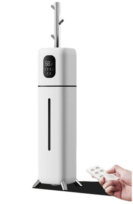 HANQI 空氣加濕器 家用靜音落地式 9L大容量 智慧WiFi, 白色智慧殺菌款 樹杈噴霧頭, TJ - 2501