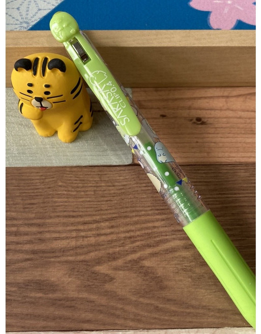 SARASA 角落生物造型水性原子筆, 1個, 9.造型企鵝-淺綠 pp42305, 深藍色/天藍色/藍/黑/紅/橘