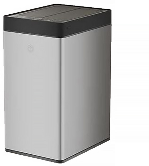 LC 超靜音感應 雙開門垃圾桶 21L/30L 自動鋪袋 35cm 感應距離, 星空銀