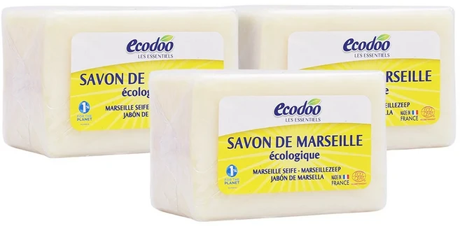 Ecodoo 紡織品環保專用皂 法國製造, 400g, 3個