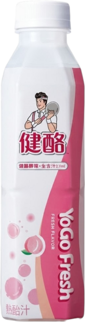 健酪 水蜜桃乳酸飲料 580ml, 24個