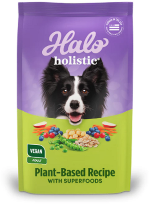 Halo 嘿囉 狗飼料 低敏純素系列 低敏舒膚 碗豆鷹嘴豆 4磅/10磅 (全素植物蛋白/舒緩皮膚過敏), 1個, 4.53kg, 蔬菜