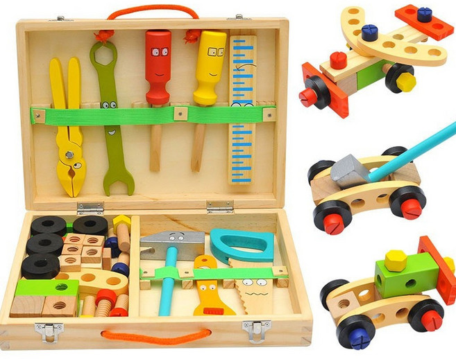 PLAY TOOL 動物拆裝DIY工具箱 創意組合積木玩具, 卡通工具箱1kg, 1個