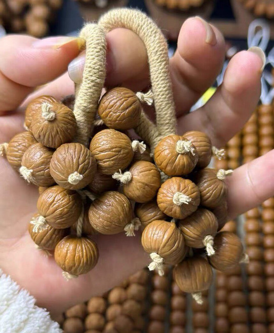 金絞蜜琥珀蜜蠟圓珠單圈手串, 如圖所示, 1個