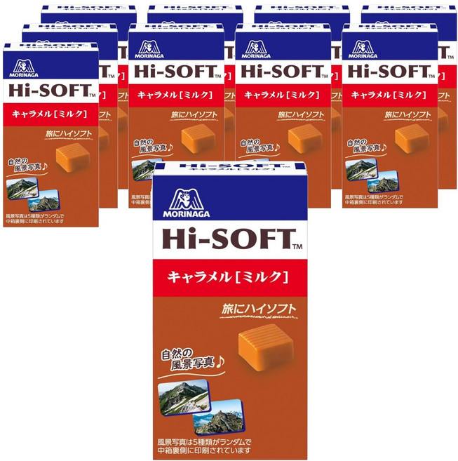 MORINAGA 森永 日本高軟牛奶焦糖10個套裝, 10個, 58.8g