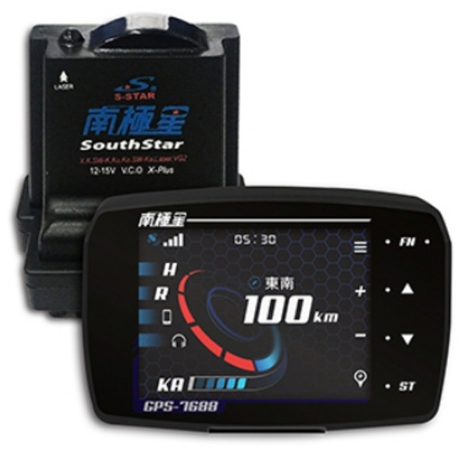 南極星 GPS-7688 APP 液晶彩屏分體測速器 區間測速 台灣製, 1個