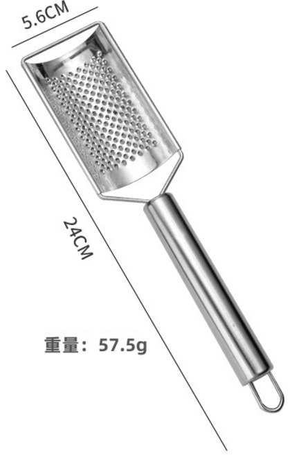 GUEFOON 不鏽鋼多功能起司刨絲器, 1個, 弓形薑刨:如圖所示(3102)