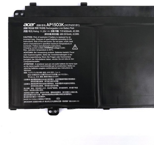 宏碁 AP15O5L SF514 SF515-51T SF114-32, 1個, AP15O3K 電池(保固三個月)