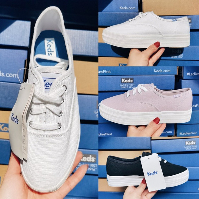 Keds 厚底帆布鞋
